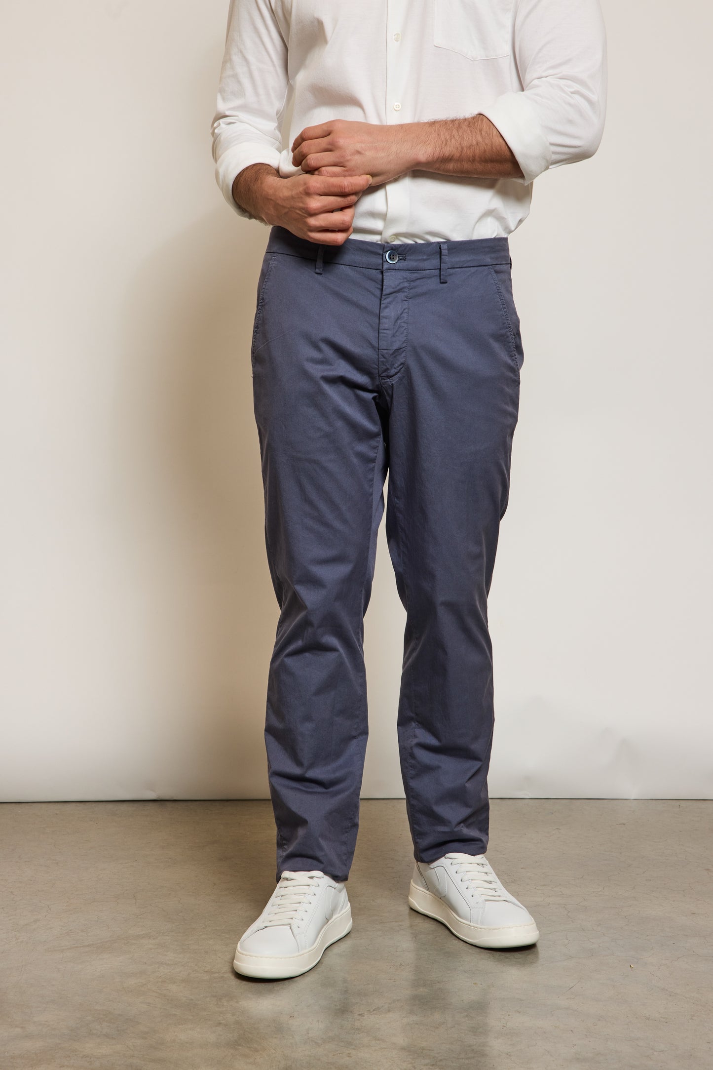 PANTALON EN GABARDINE DENIM