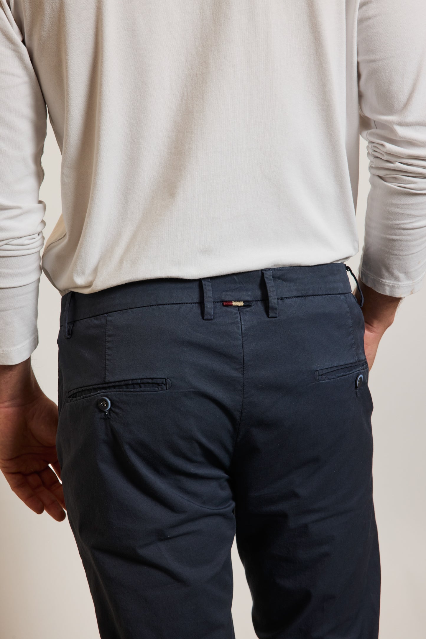 PANTALON EN GABARIDNE MARINE