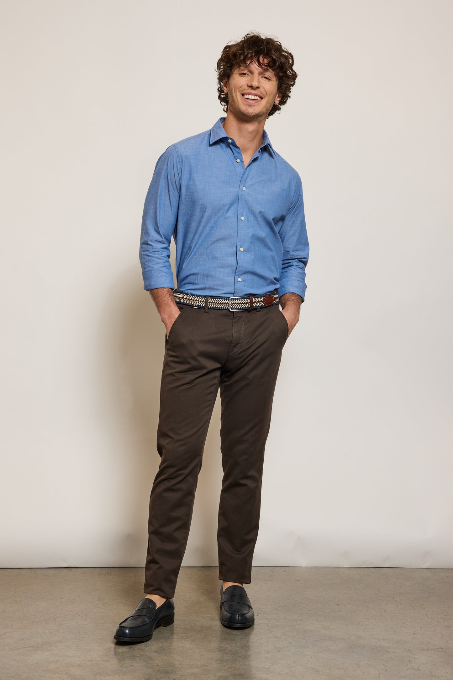 PANTALON EN JERSEY CHOCOLAT