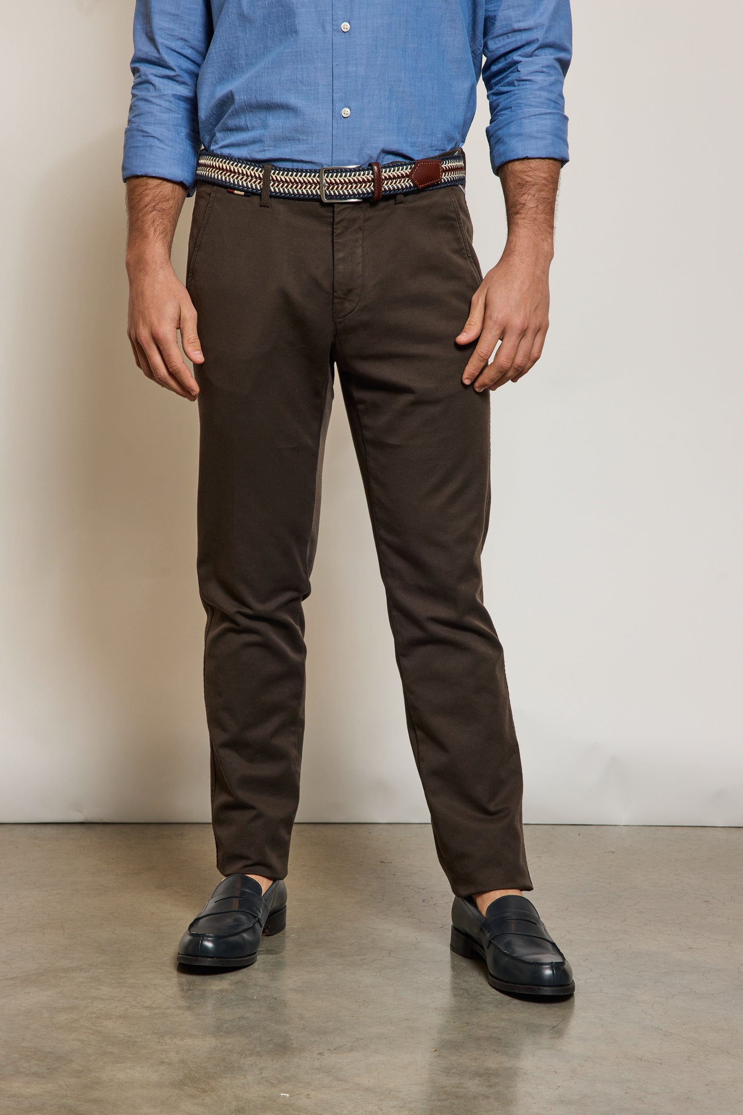 PANTALON EN JERSEY CHOCOLAT