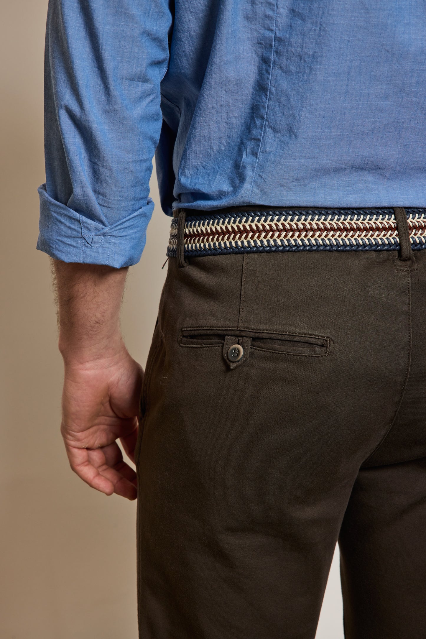 PANTALON EN JERSEY CHOCOLAT