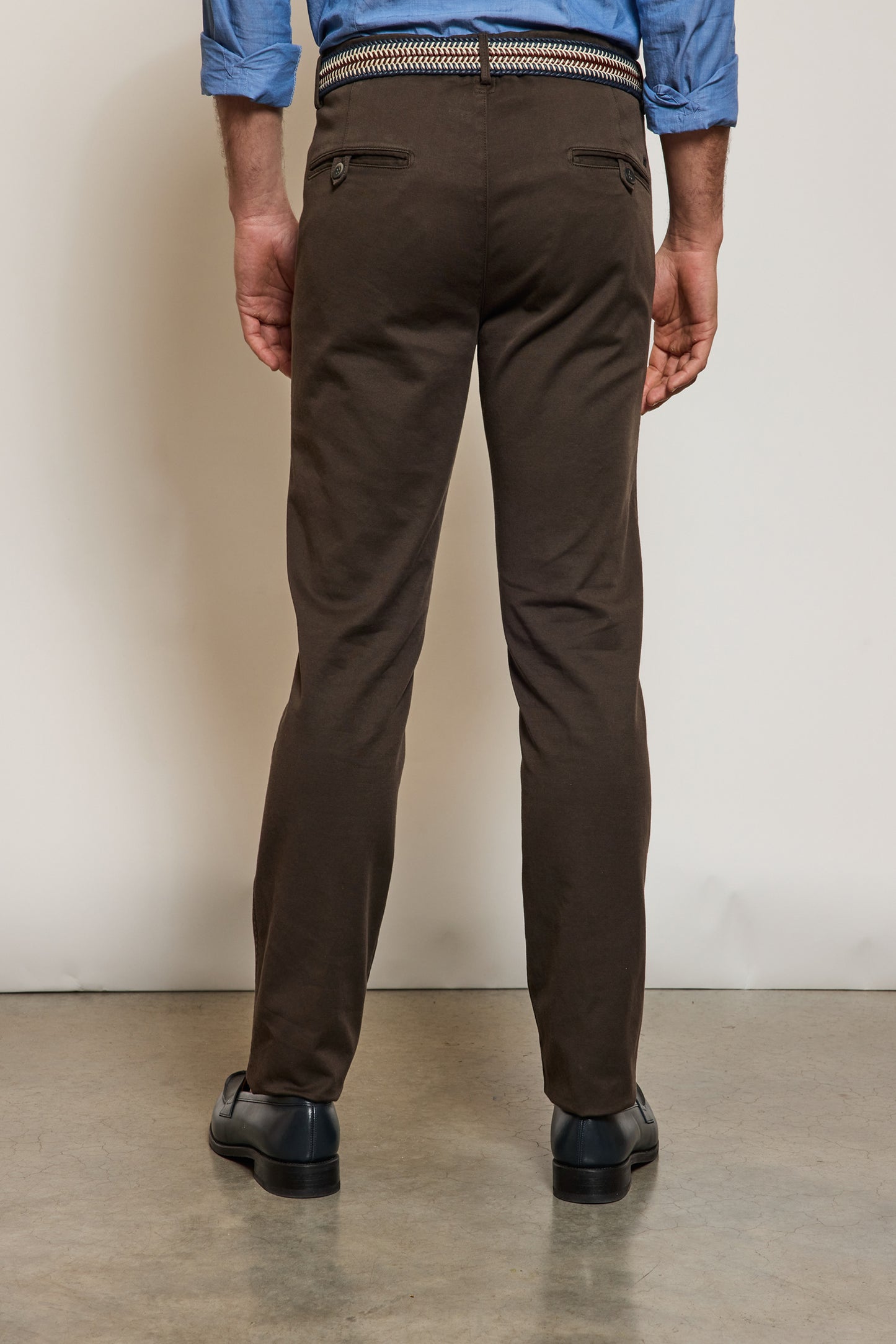PANTALON EN JERSEY CHOCOLAT