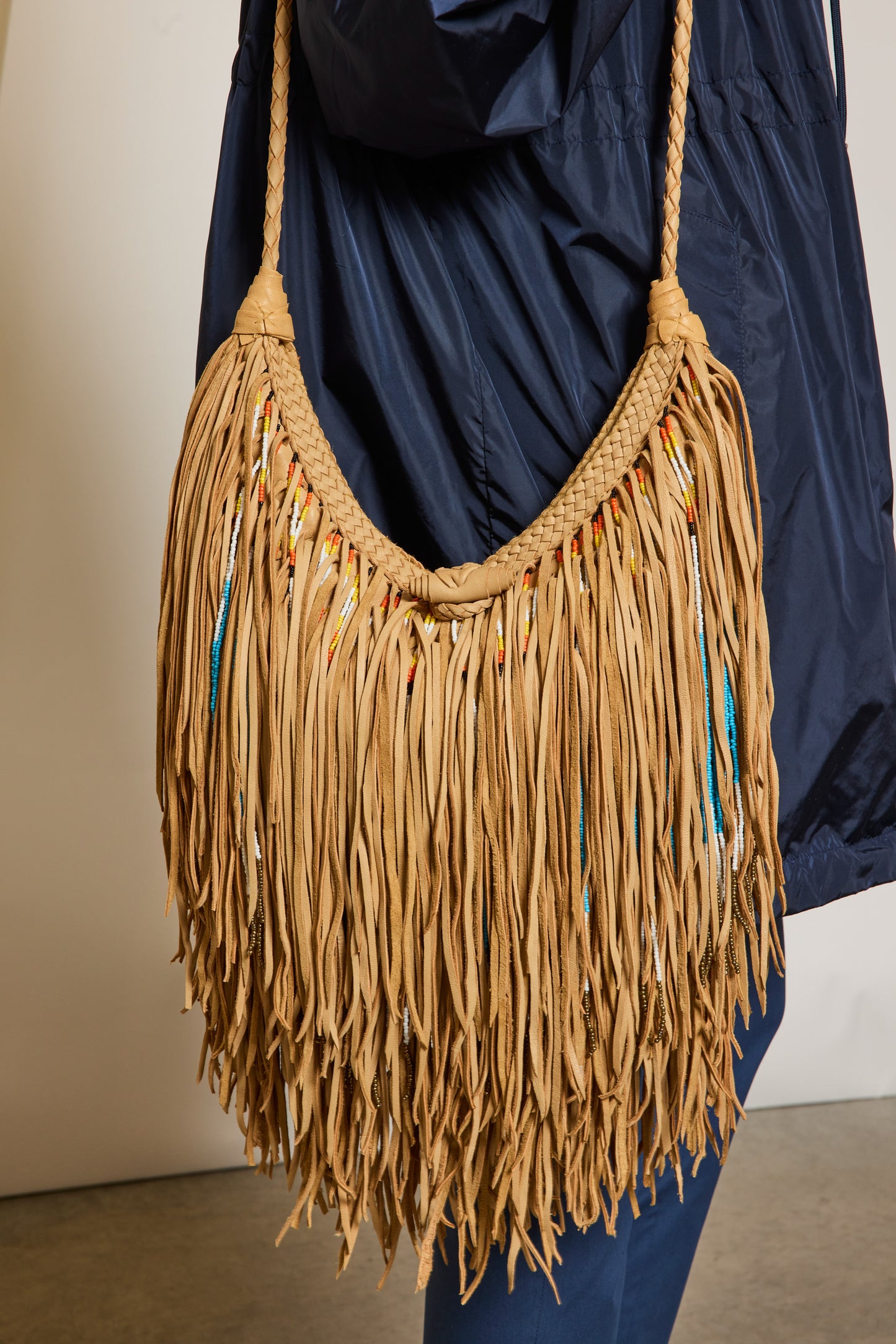 SAC À FRANGES NATUREL