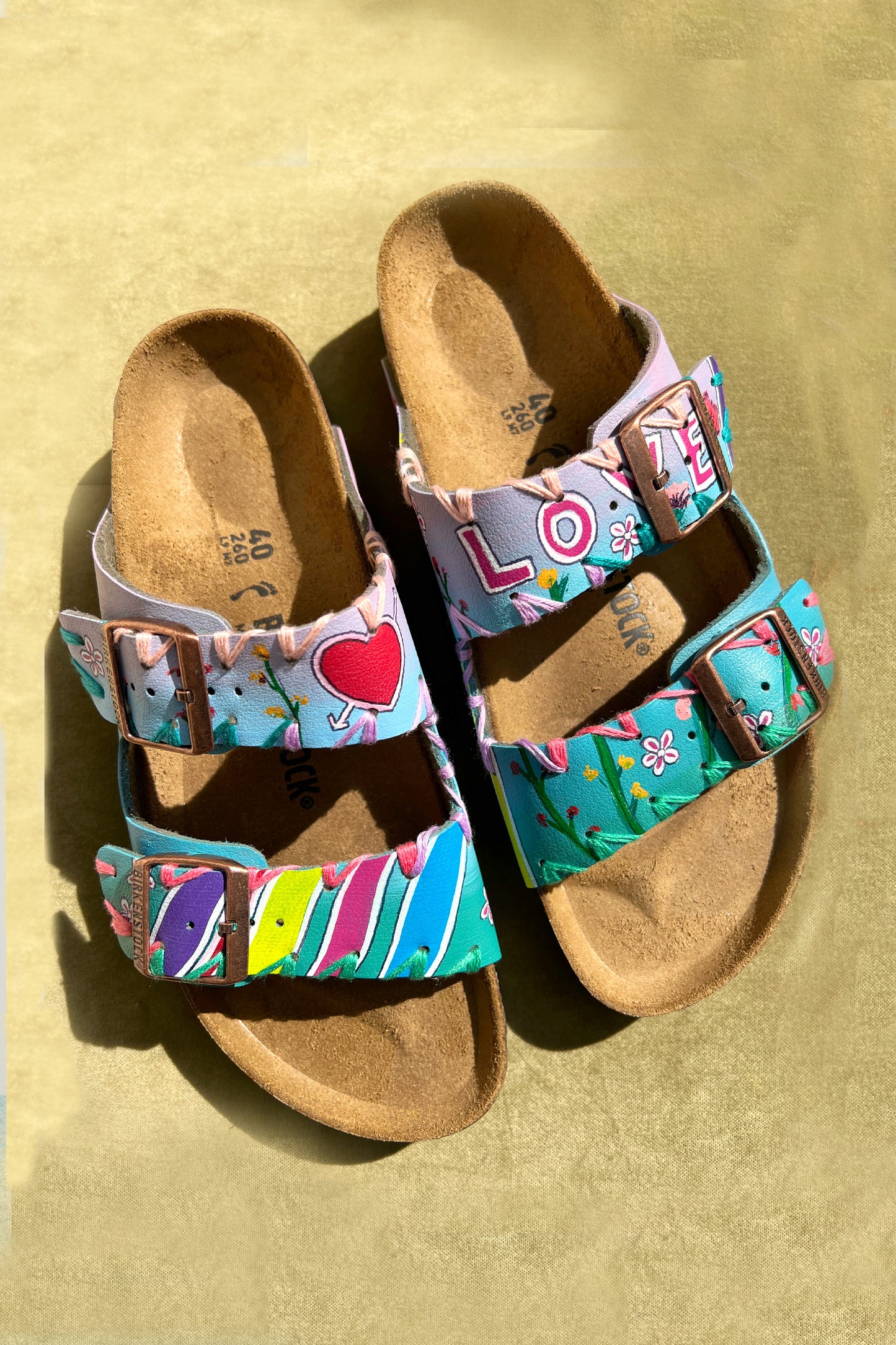 BIRKENSTOCK PEINTE MULTICOLORE
