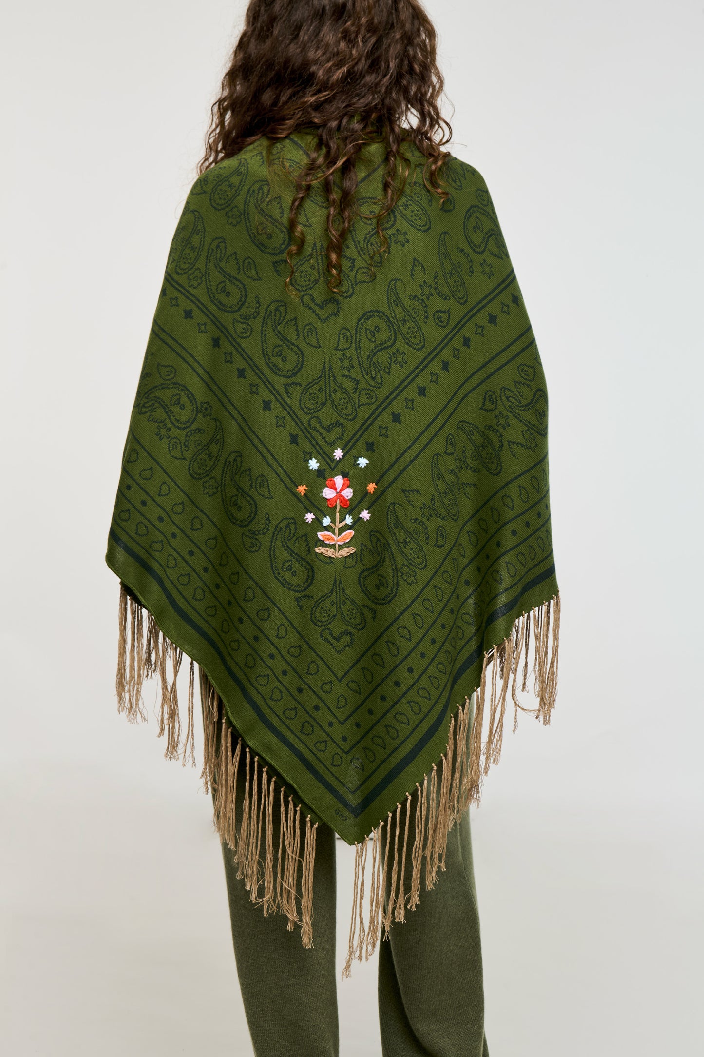BANDANA SHAWL GREEN