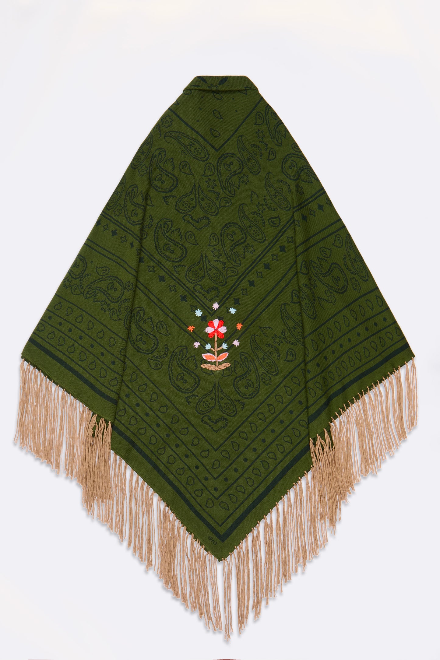 BANDANA SHAWL GREEN