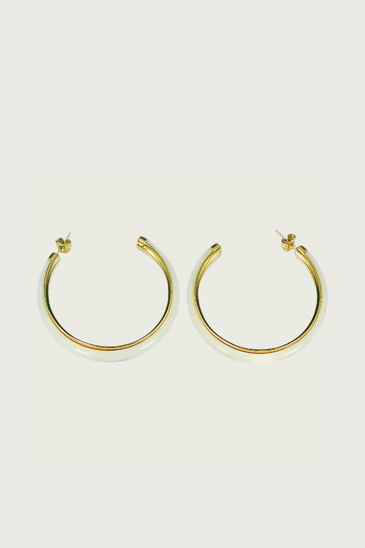 BOUCLES D'OREILLE BLANC