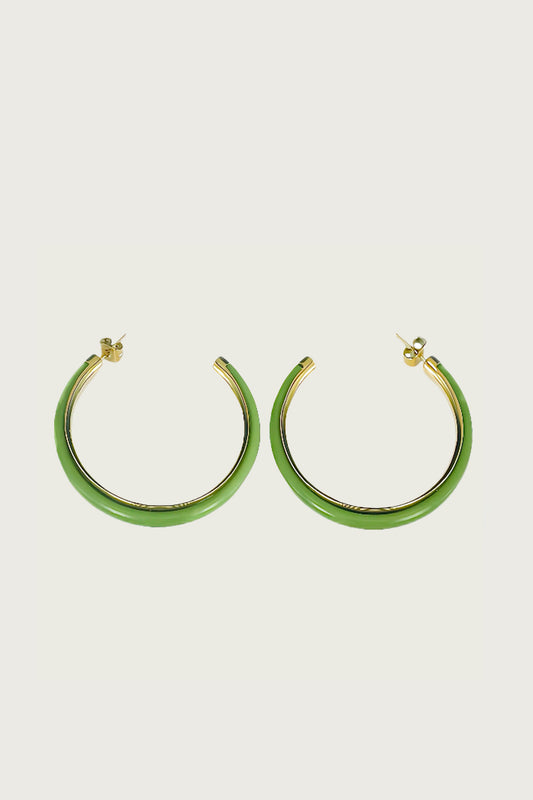 BOUCLES D'OREILLE VERT