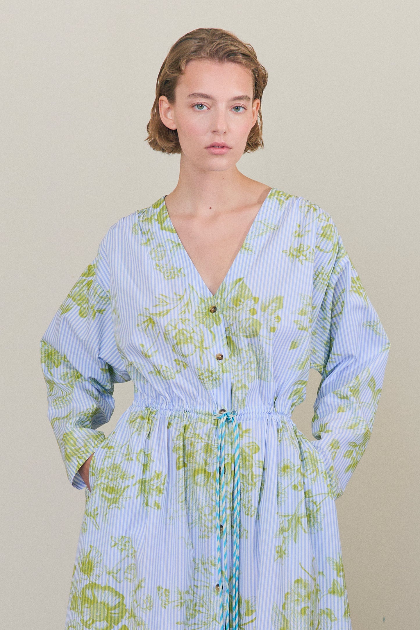 POPLIN DRESS YELLOW