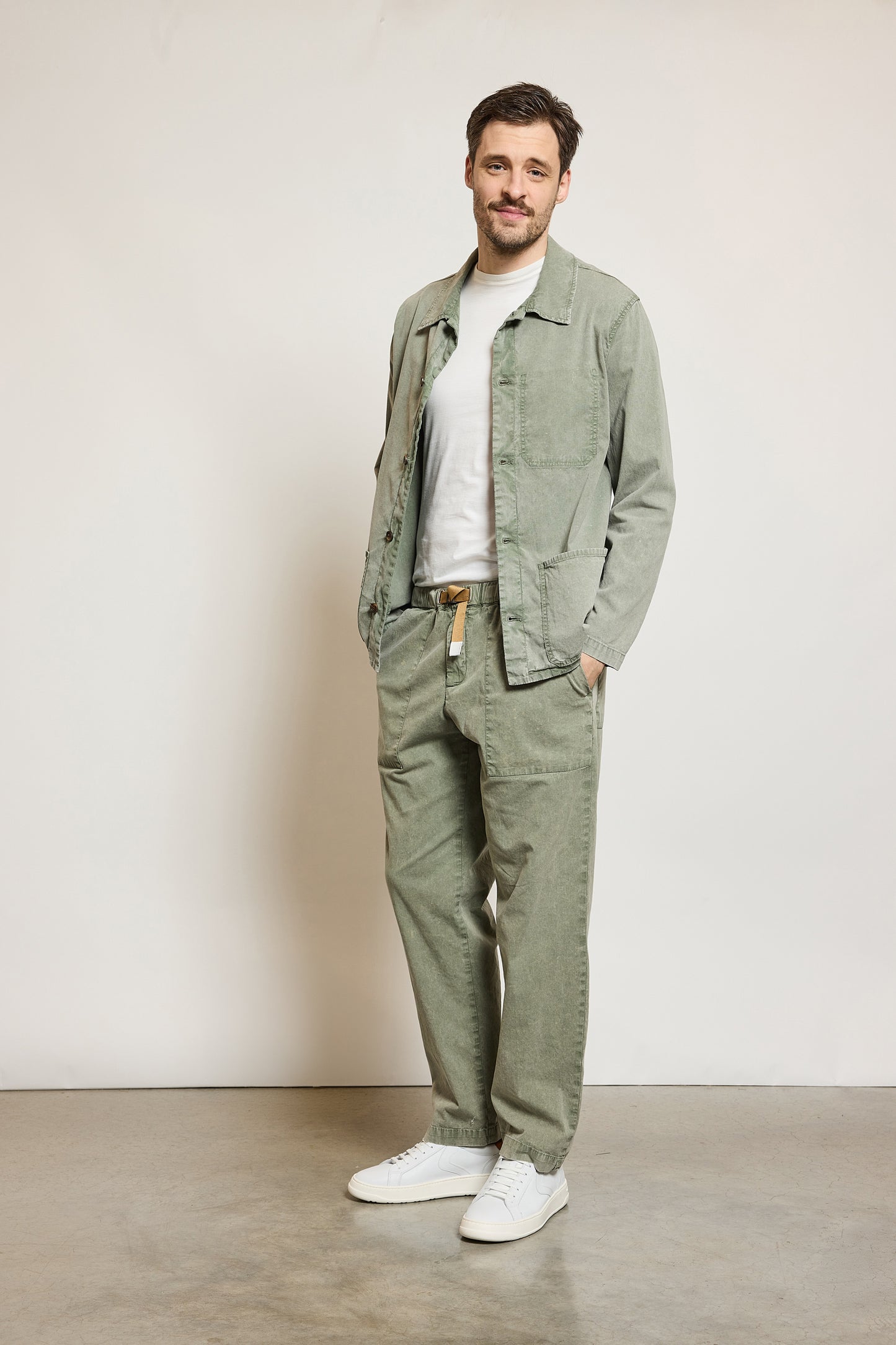 COTTON & LINEN JACKET SAGE