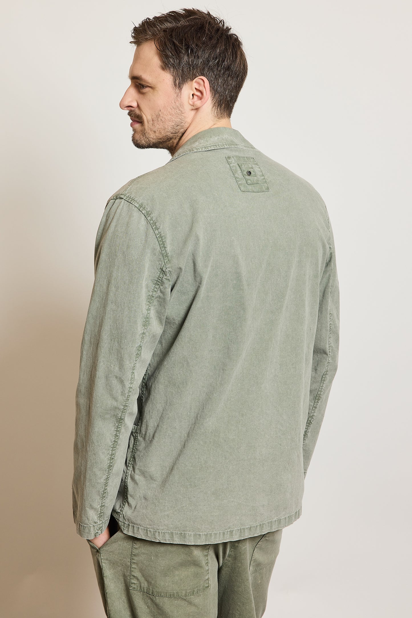 COTTON & LINEN JACKET SAGE