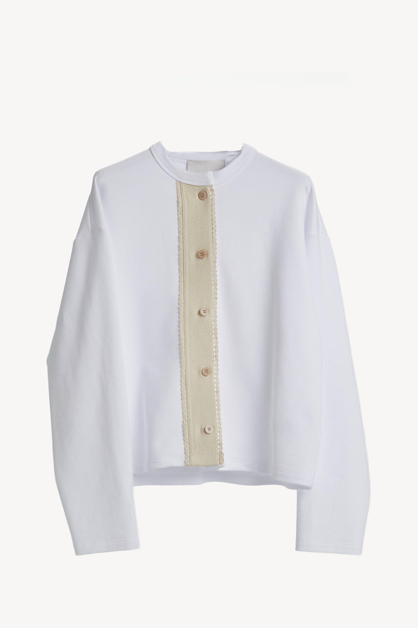 JERSEY CARDIGAN WHITE