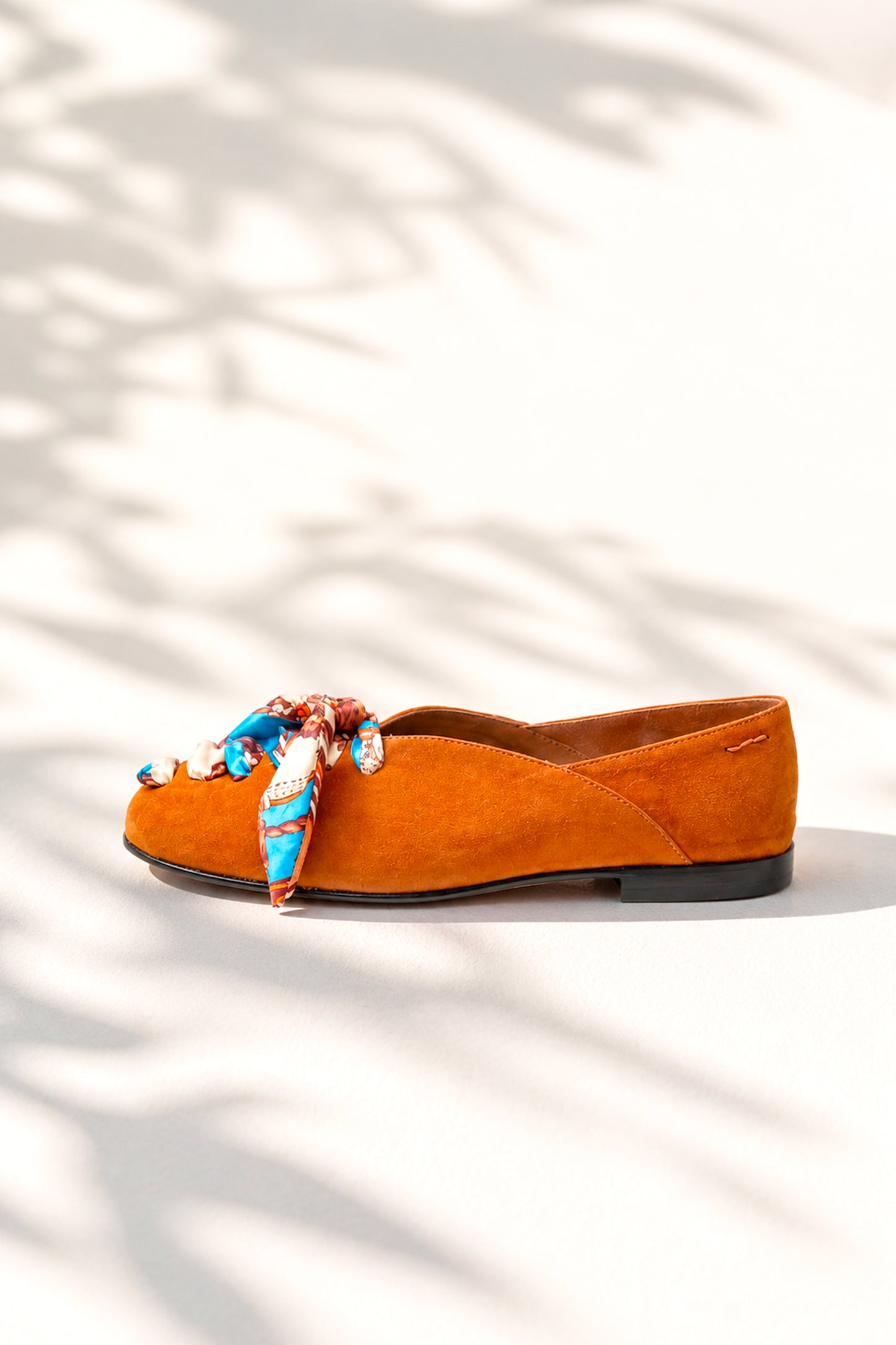 BALLERINES FOULARD COGNAC