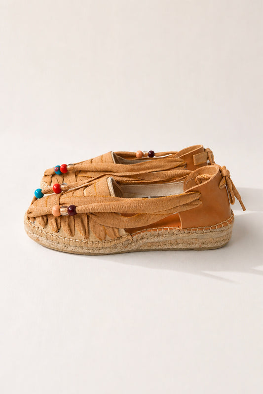 ESPADRILLES PERLES BEIGE