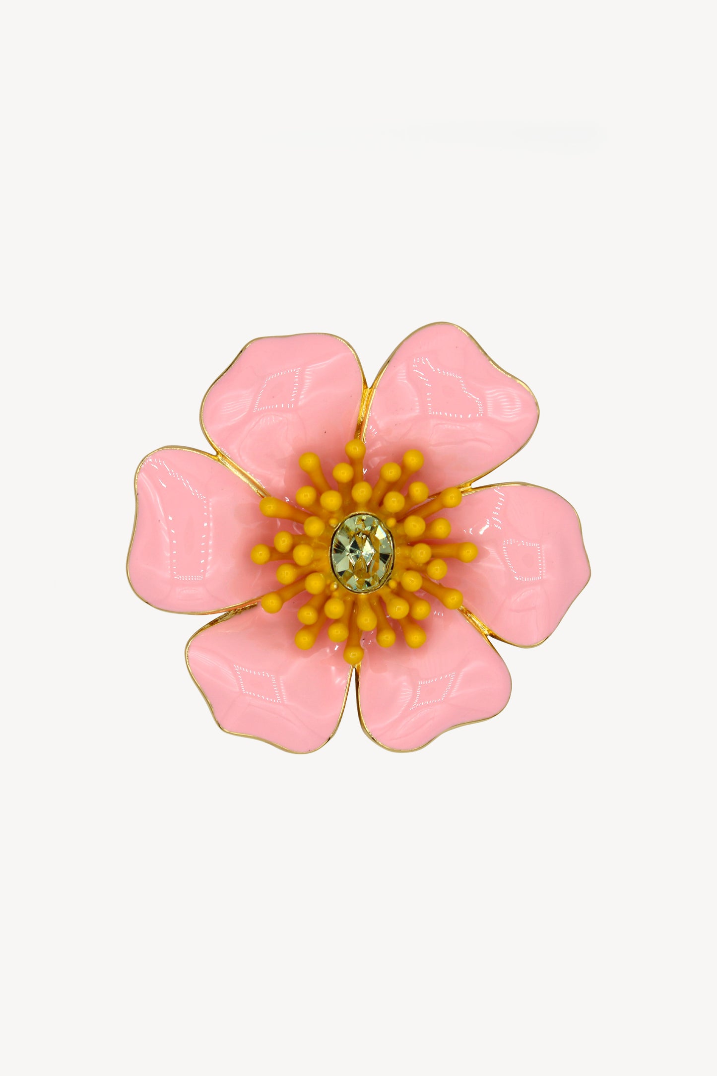 BROCHE FLEURS ROSE
