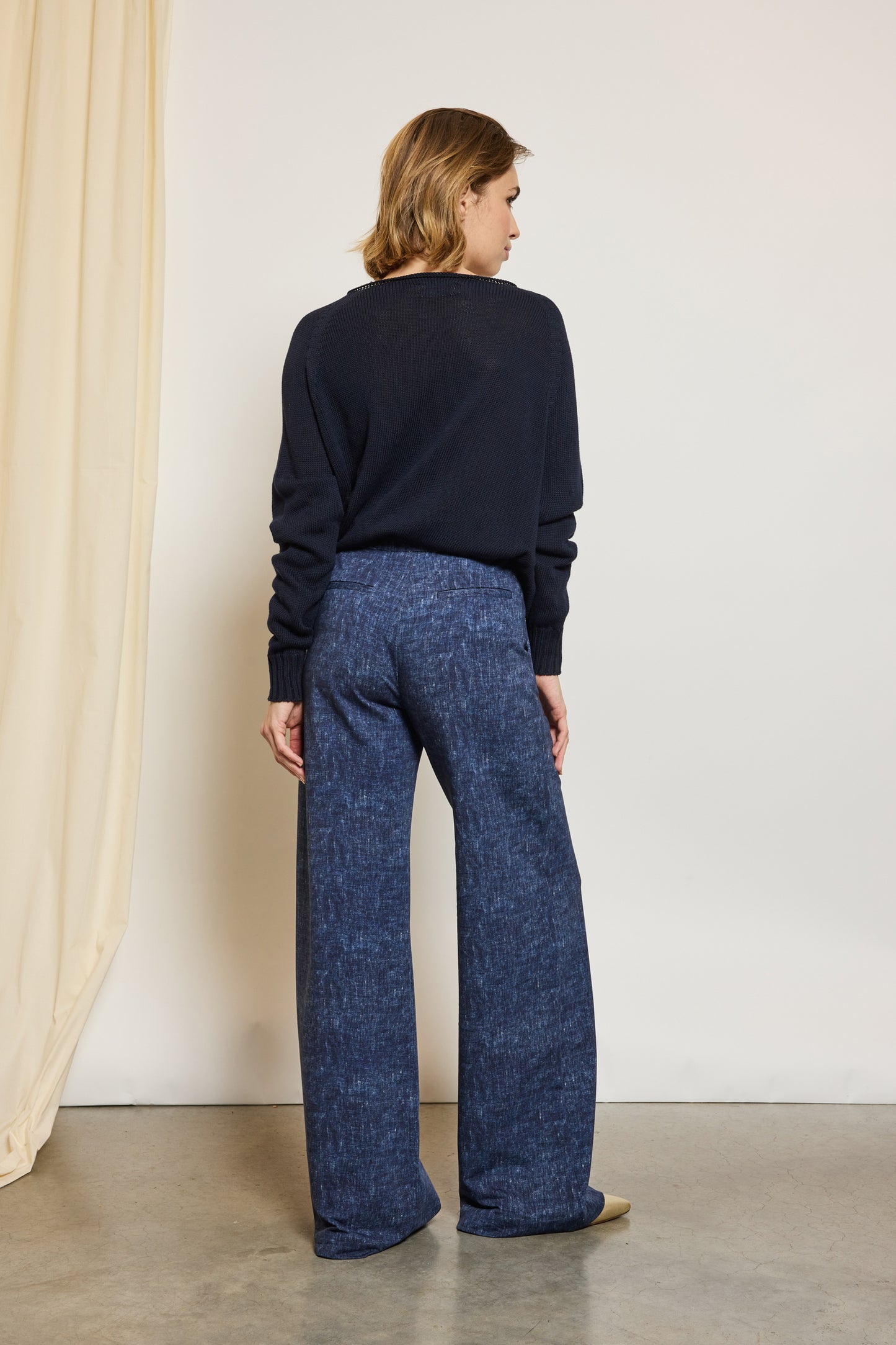 JERSEY TROUSERS DENIM
