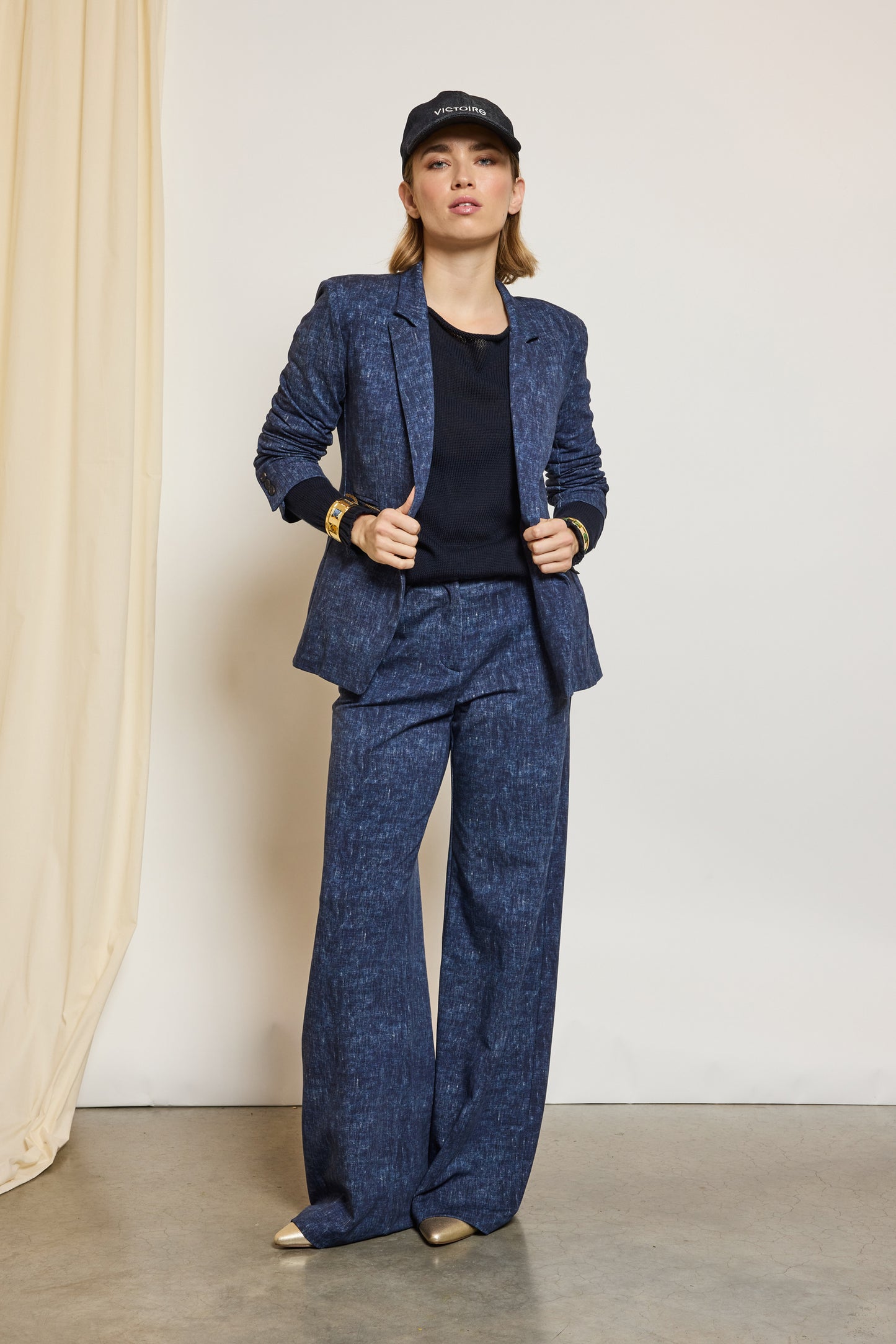 JERSEY TROUSERS DENIM