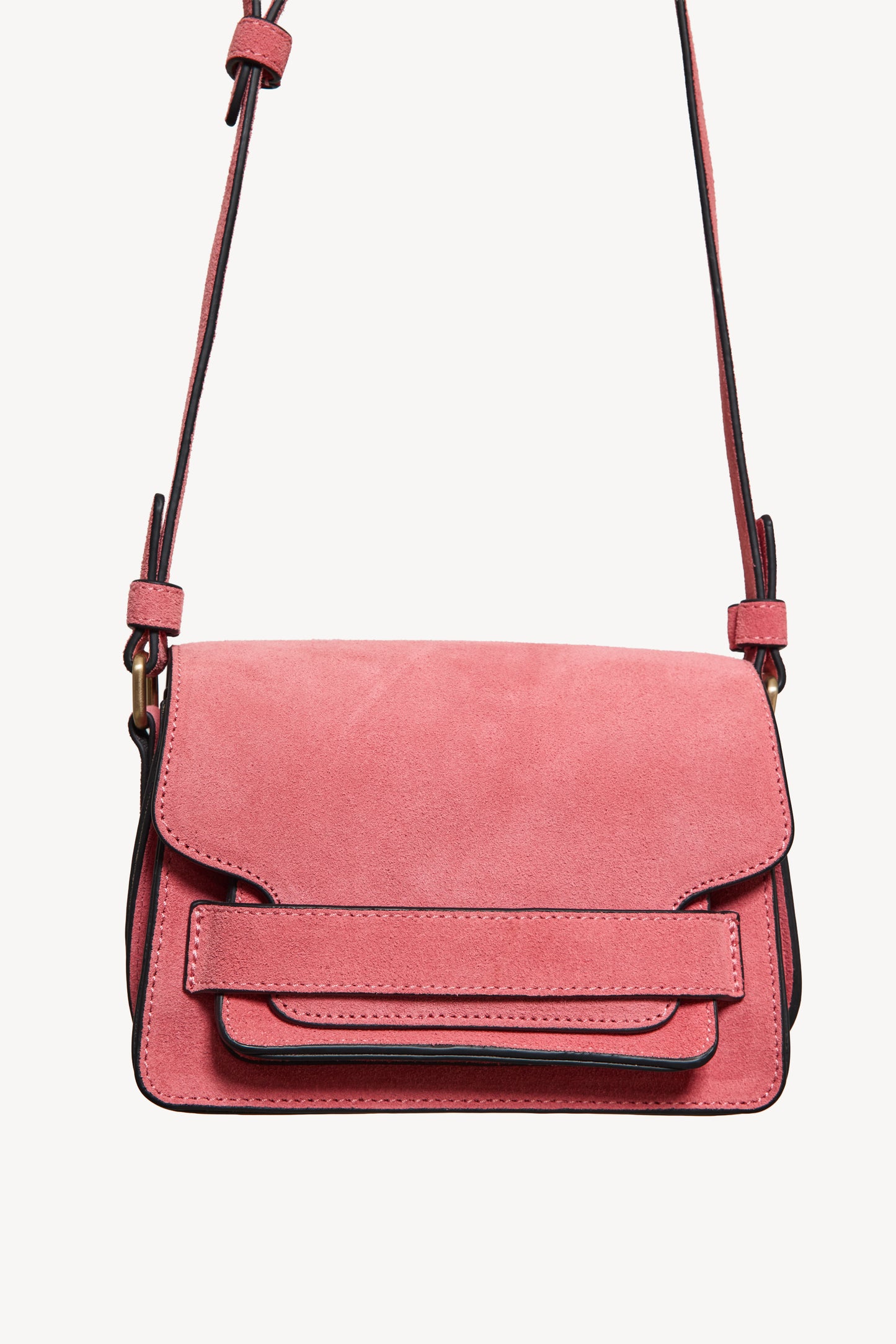 SMALL BAG WITH FLAPS CORAL PINK