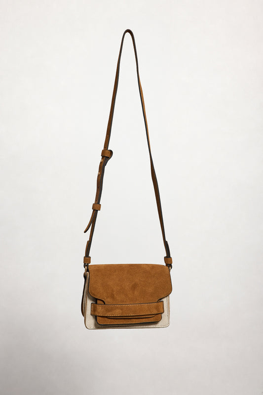 MINI SAC À RABAT BICOLORE