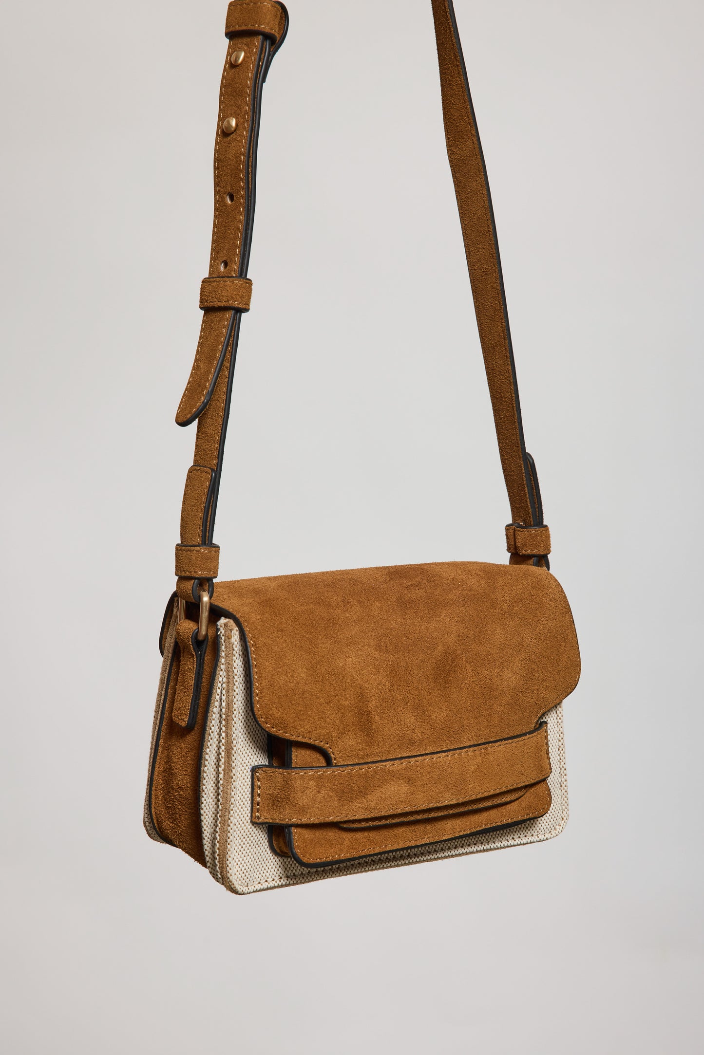 SMALL BAG WITH FLAPS BICOLORED