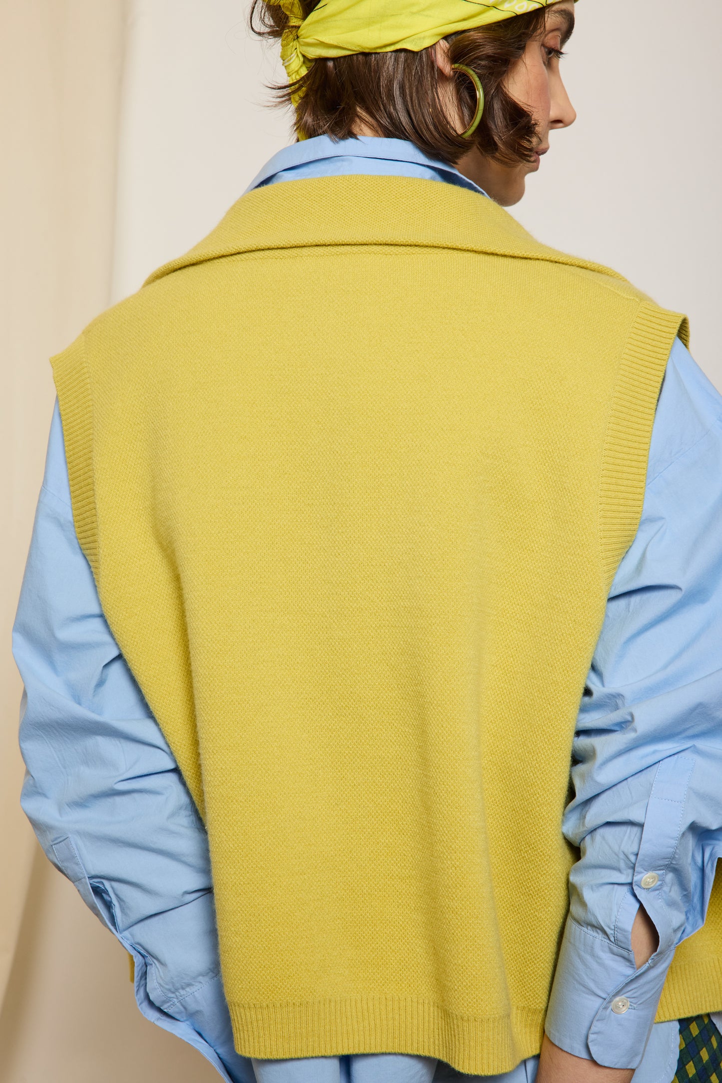 CARDIGAN ZIPPÉ LIME