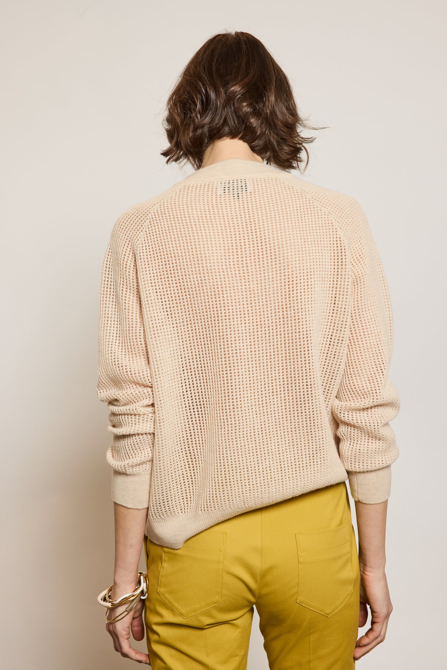 BOMBER AJOURÉ BEIGE