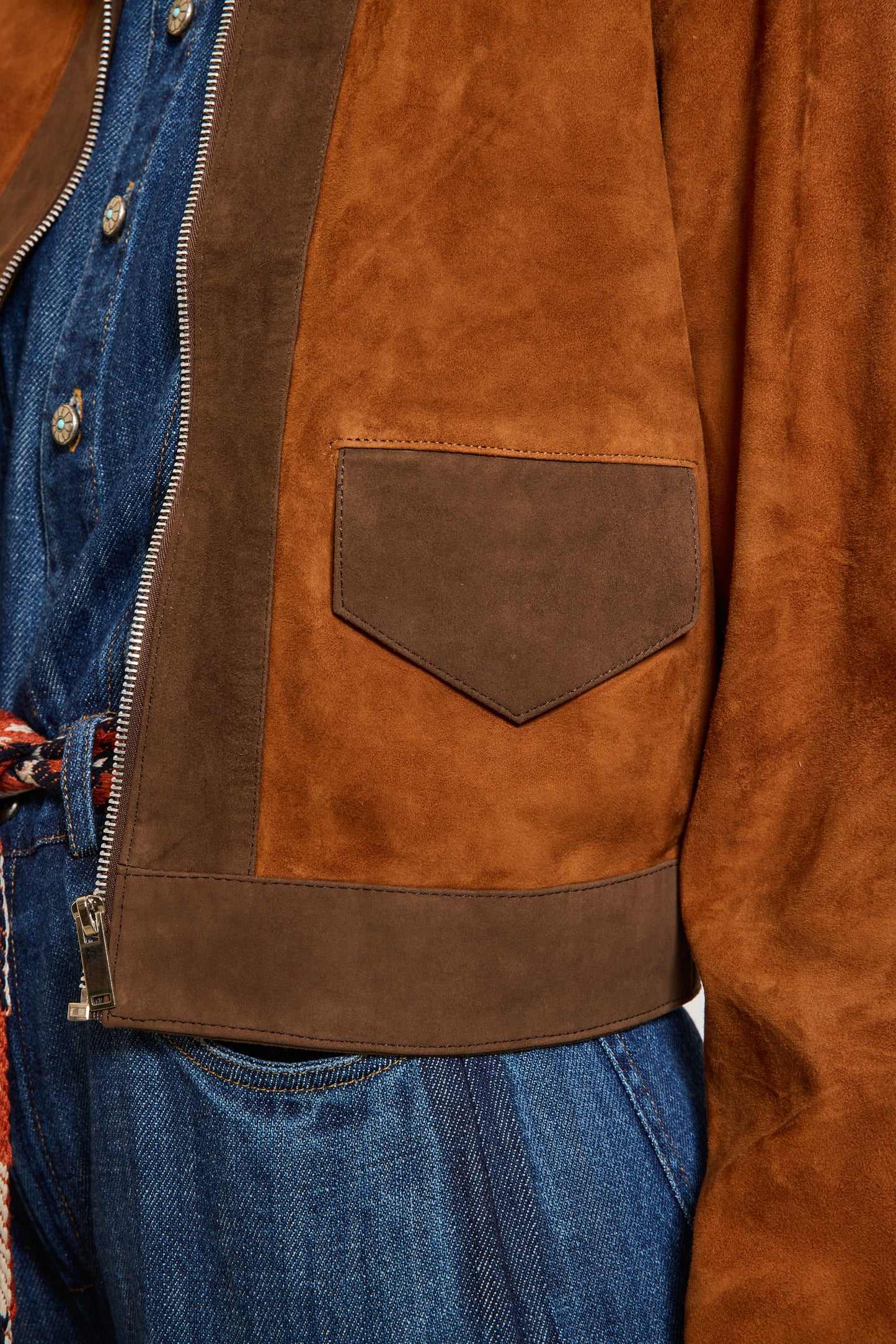 BLOUSON EN CUIR CHOCO