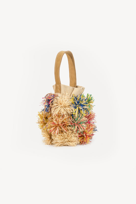 SAC EN RAFFIA MULTICOLORE