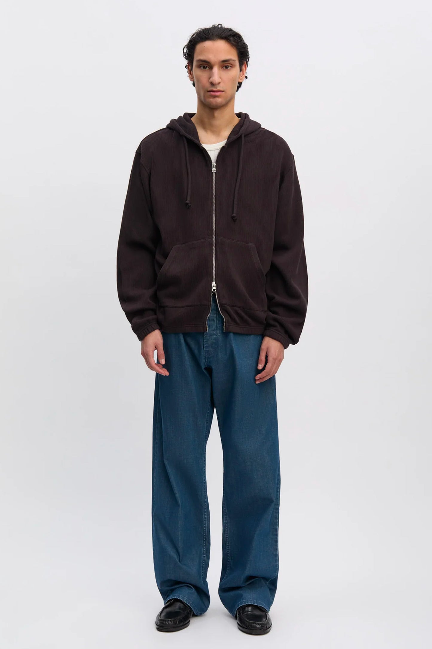 HOODED CARDIGAN CHOCOLATE