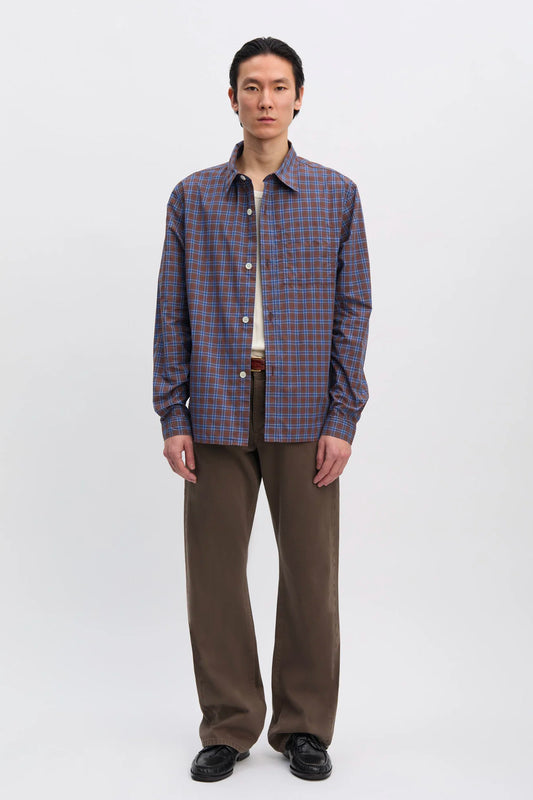 CHEMISE À CARREAUX CHOCOLAT