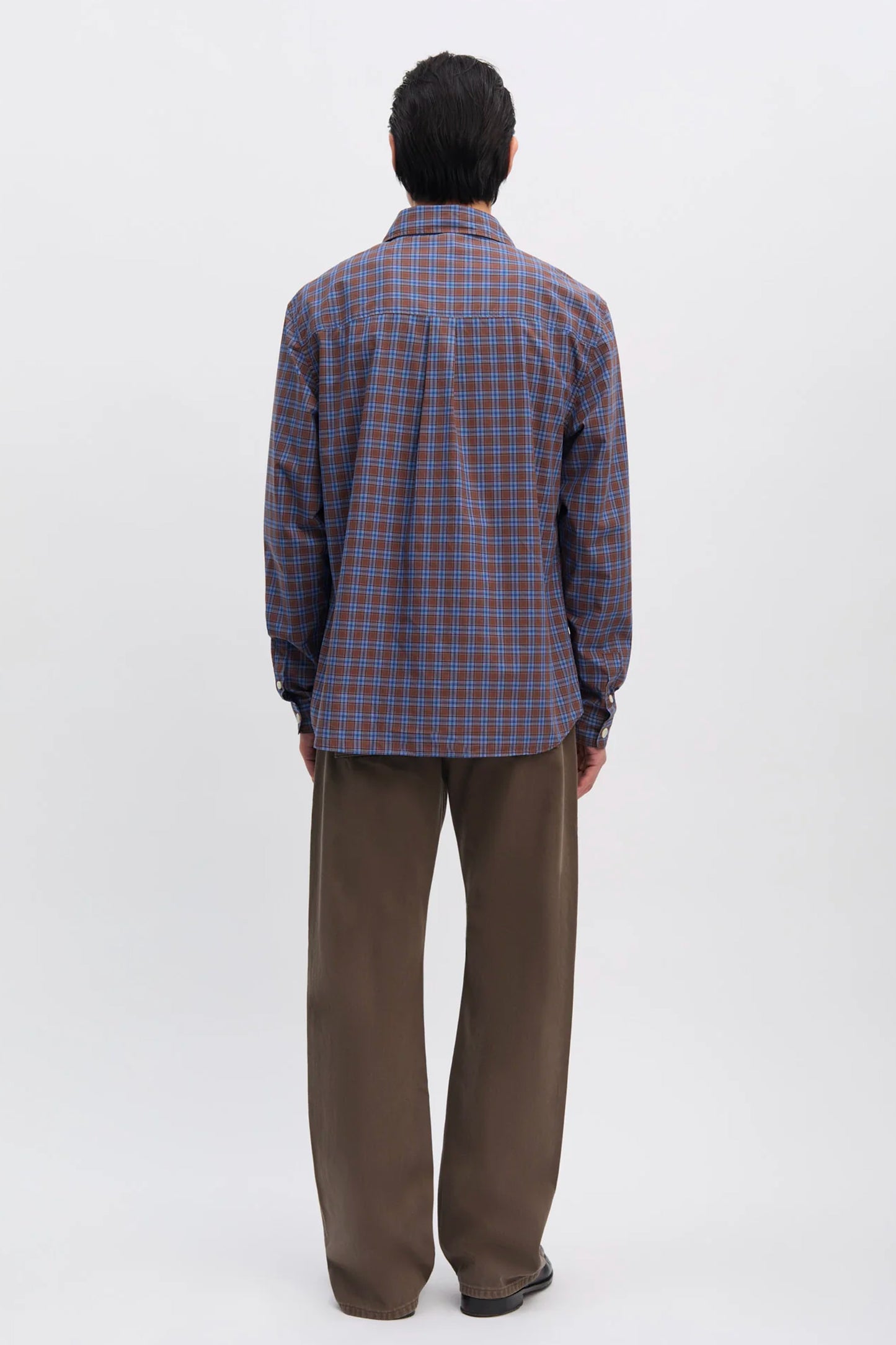 CHEMISE À CARREAUX CHOCOLAT