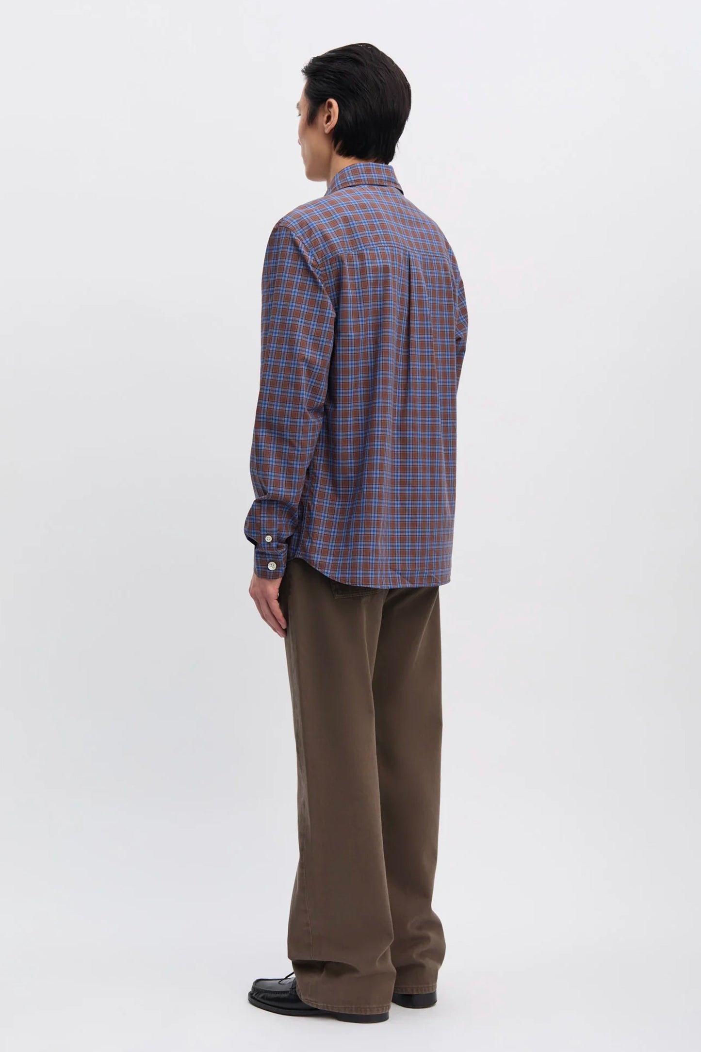CHEMISE À CARREAUX CHOCOLAT