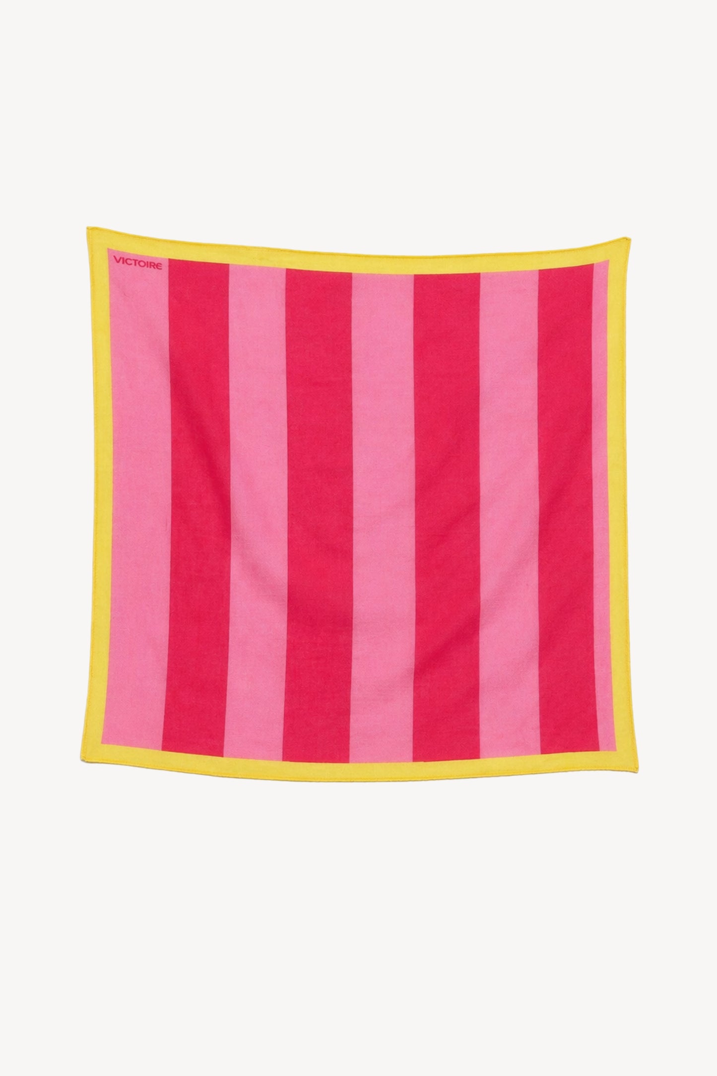 STRIPED COTTON BANDANA PINK