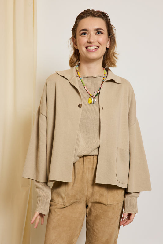 VESTE PUNTO MILANO BEIGE