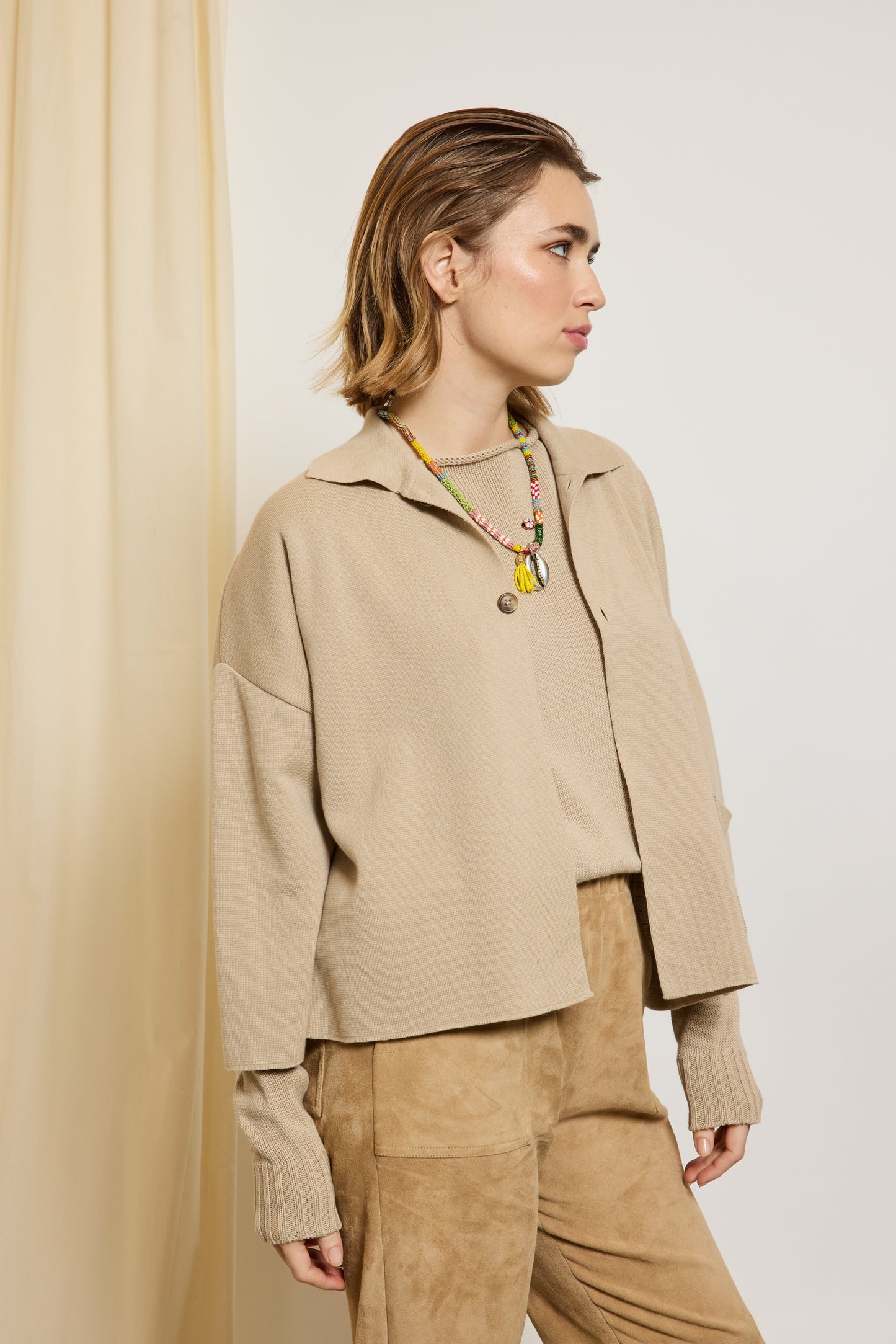 VESTE PUNTO MILANO BEIGE