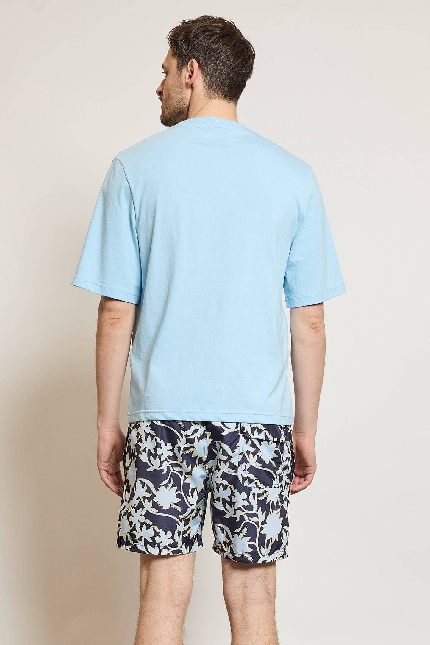 EMBROIDERED T-SHIRT SKY