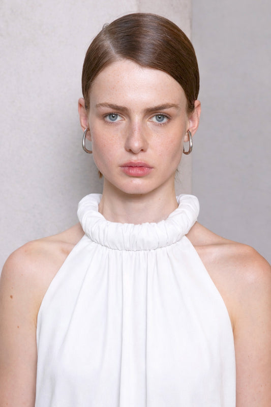 SLEEVELESS DRESS WHITE
