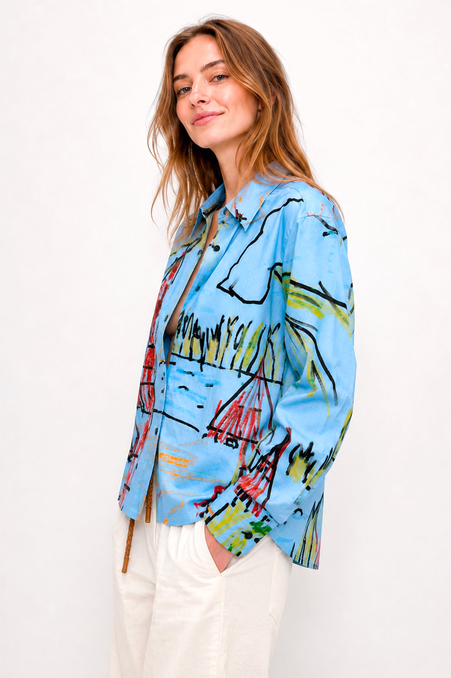 POST CARD SHIRT BLUE