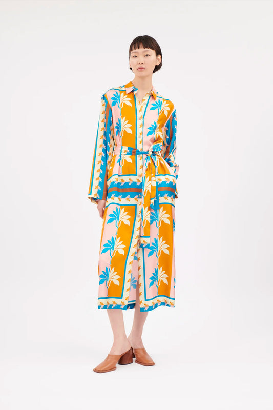 SILK DRESS BLUE