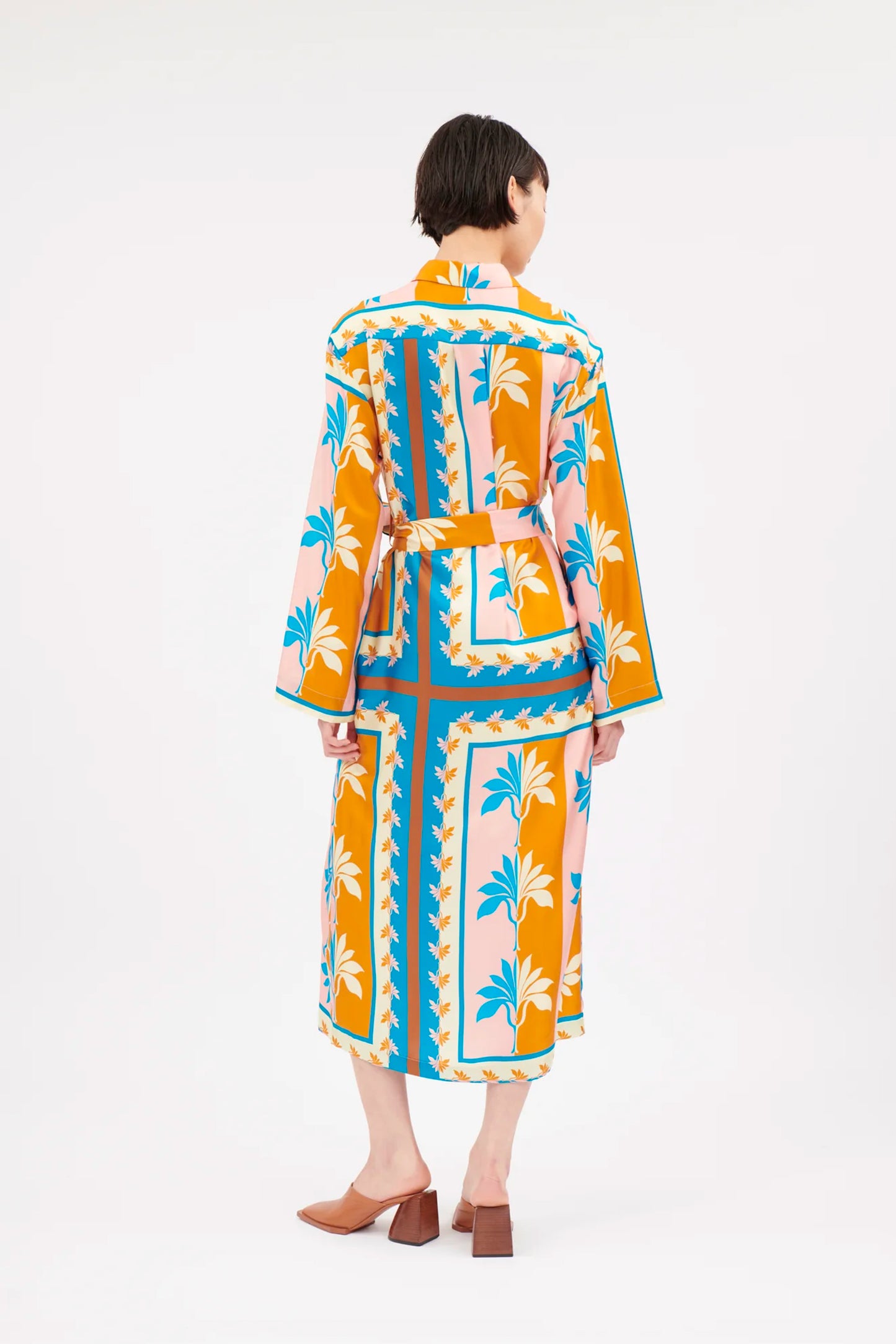 ROBE EN SOIE BLEU