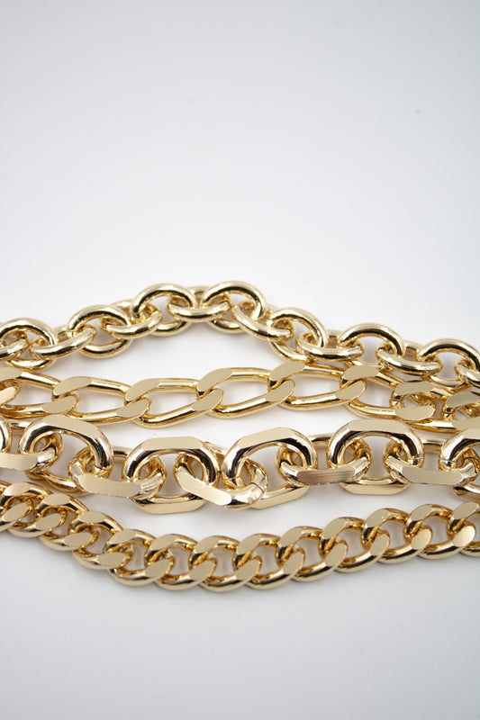 BRACELET MULTI CHAINES OR