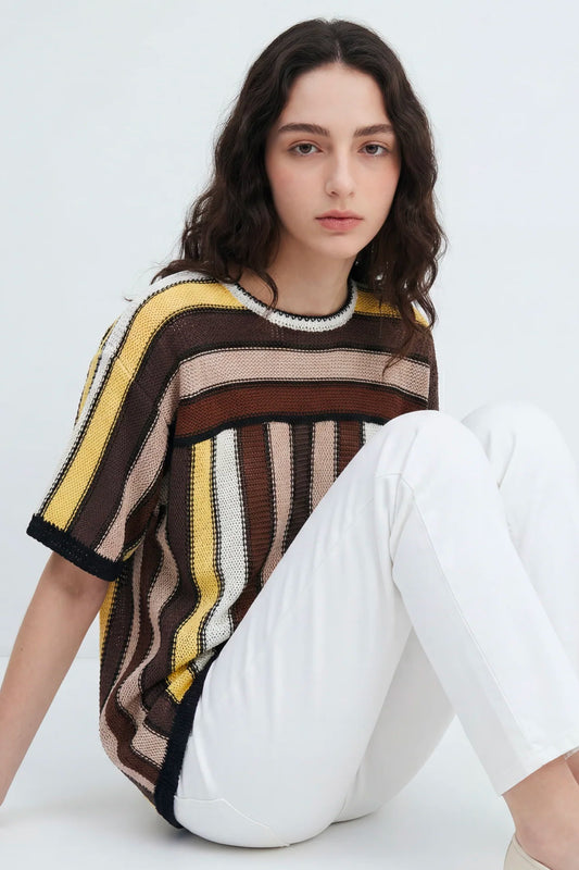 STRIPED T-SHIRT YELLOW