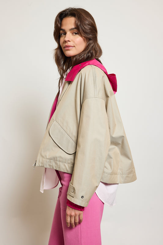 BLOUSON DÉPERLANT FUSCHIA