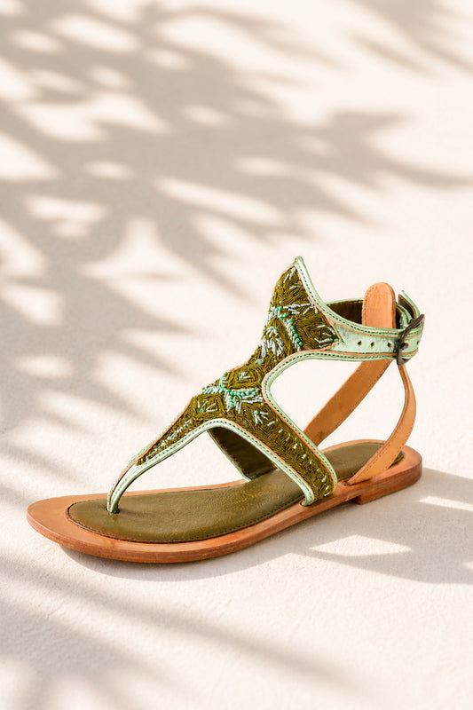 SANDALES KAKI