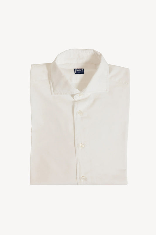 CHEMISE EN VOILE DE COTON BLANCHE