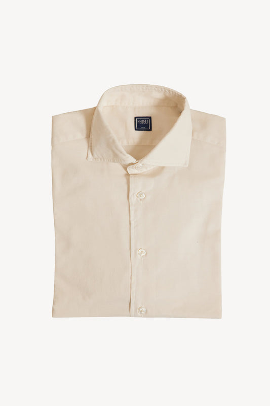 CHEMISE EN VOILE DE COTON CRAIE