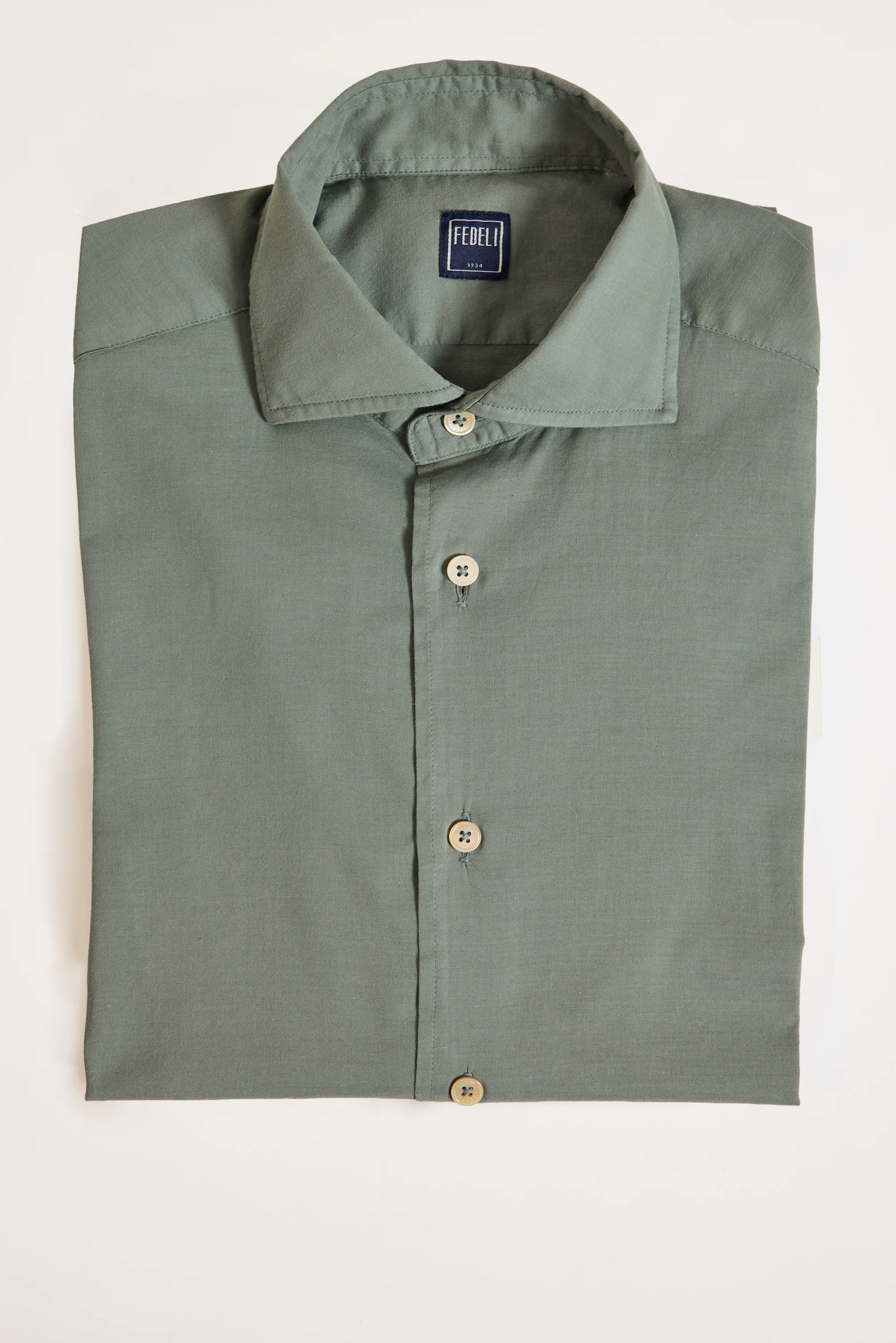 CHEMISE EN VOILE DE COTON KAKI