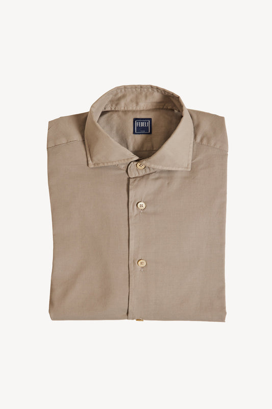 CHEMISE EN VOILE DE COTON TOURTEREL