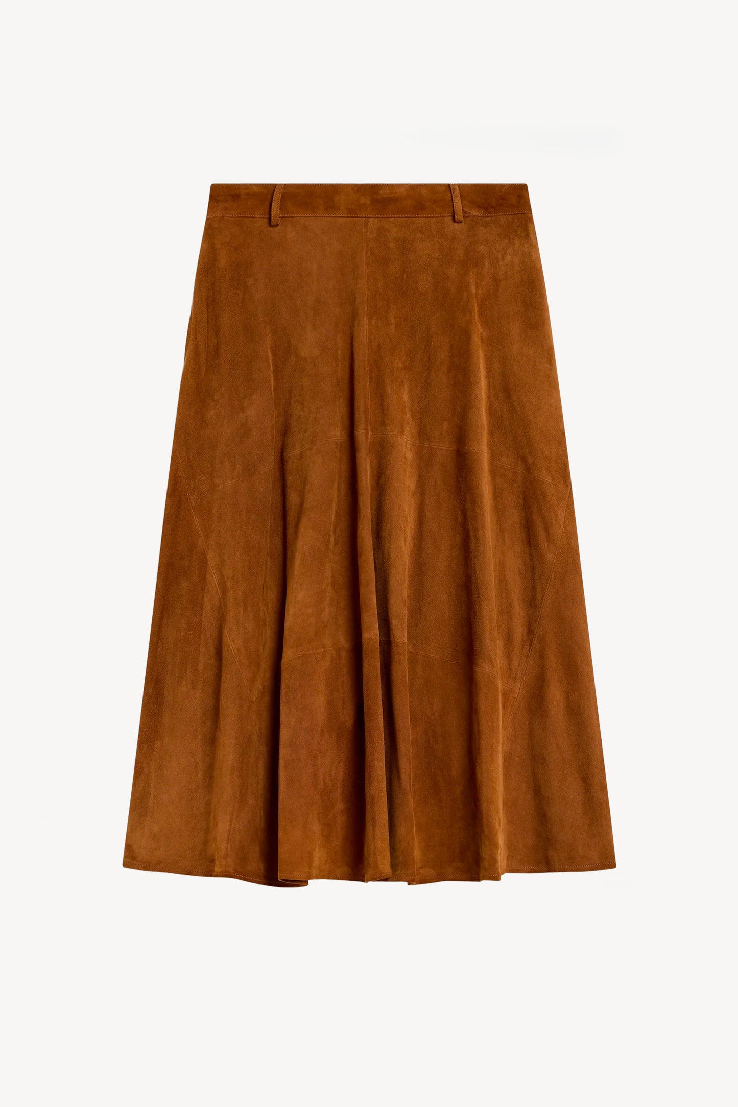 JUPE EN PEAU CAMEL