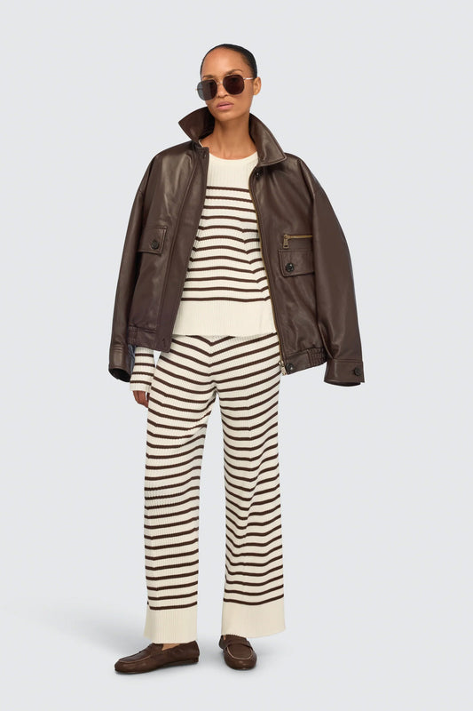 PANTALON EN MAILLE BLANCS